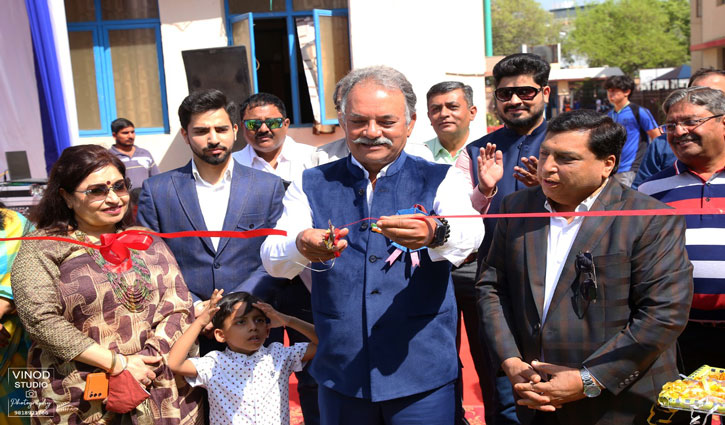 Former Cricketer Madanlal Inaugurates Multiple Play Ground at Vandana International School