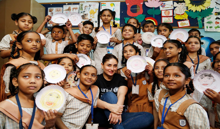 UNICEF India celebrity advocate Kareena Kapoor Khan promotes reading and basic education for young children