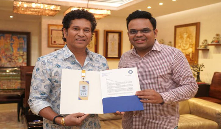 BCCI Secretary Jai Shah met Sachin Tendulkar, gave him the golden ticket for the World Cup