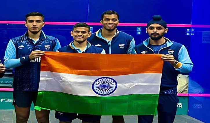 Squash trio of Saurav Ghoshal, Mahesh Mangaonkar and Abhay Singh defeated Pakistan to win gold medal