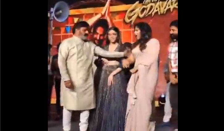 Nandamuri Balakrishna pushes Gangs of Godavari actress Anjali at an event, Internet reacts harshly