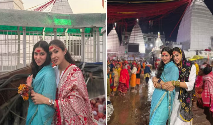 Sara Ali Khan worshiped at Baidyanath Jyotirlinga temple in Deoghar, shared pictures on social media