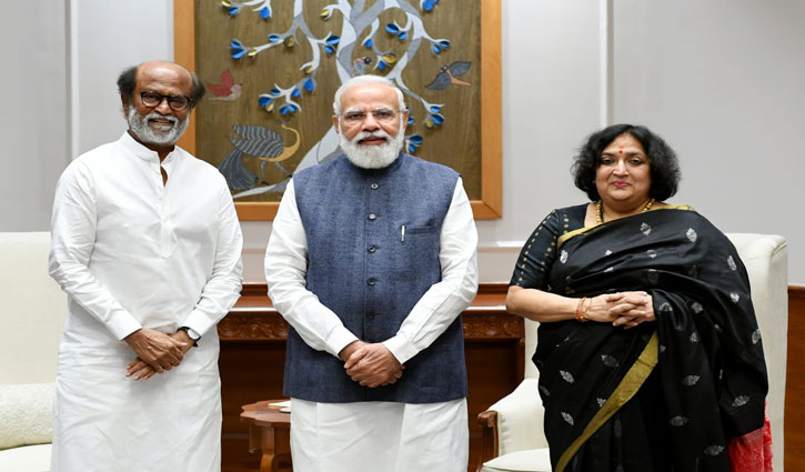 Rajinikanth meets PM Narendra Modi, President Ram Nath Kovind