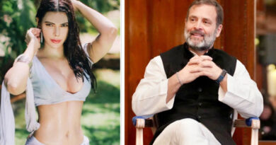 Funny reaction of actress Sherlyn Chopra on marrying Rahul Gandhi, video viral