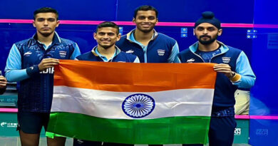 Squash trio of Saurav Ghoshal, Mahesh Mangaonkar and Abhay Singh defeated Pakistan to win gold medal