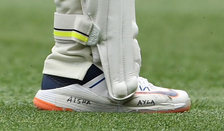 After rebuke from ICC, Usman Khawaja was seen wearing shoes with daughter's name in the second test