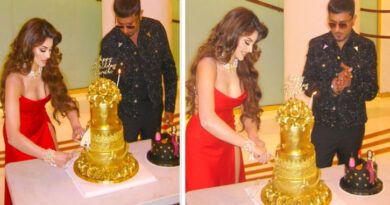 Urvashi Rautela cuts 24 carat gold cake given by Yo Yo Honey Singh on her birthday, picture goes viral