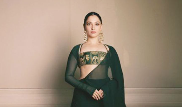 Actress Tamannaah Bhatia shared the trick to stay happy on social media