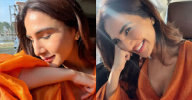 Vaani Kapoor shares photos in orange dress while sunbathing