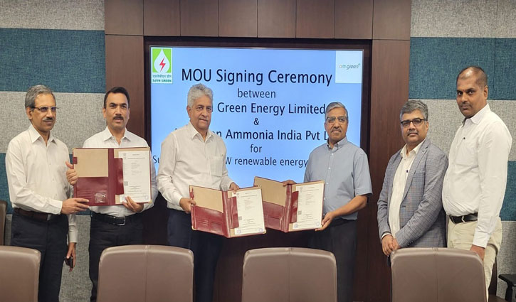 SJVN signs MoU with AM Ammonia (India) Pvt Ltd