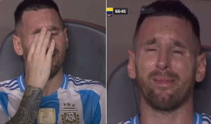 Copa America: Messi burst into tears, threw boot in anger as he was carried off the field after getting injured in the final