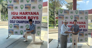 Rakshit Dahiya won the IGU Haryana State Junior Boys Golf Championship title