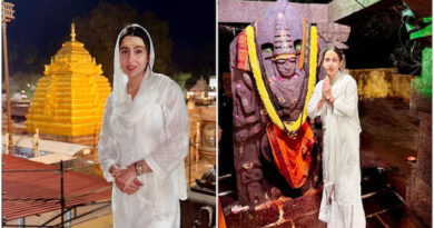 Sara Ali Khan started the new year by offering prayers at Mallikarjuna Jyotirlinga temple, shared photos